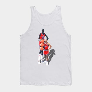 Bol and Bogues Retro 90s Bullets Basketball Design Tank Top